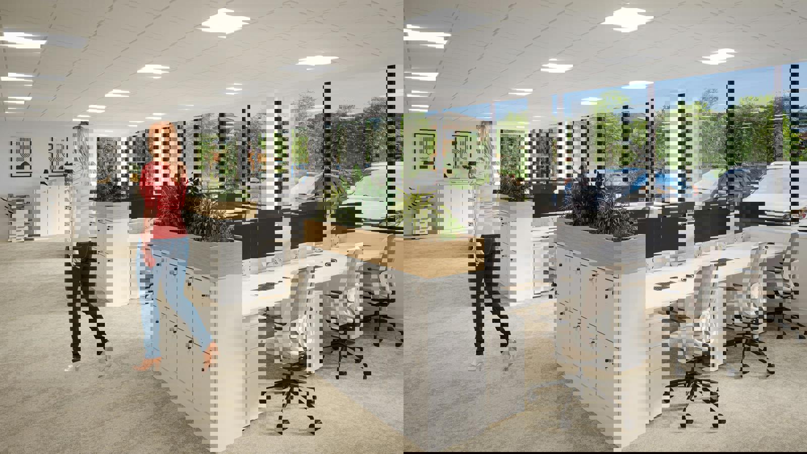 Building 8200  Office Area Render