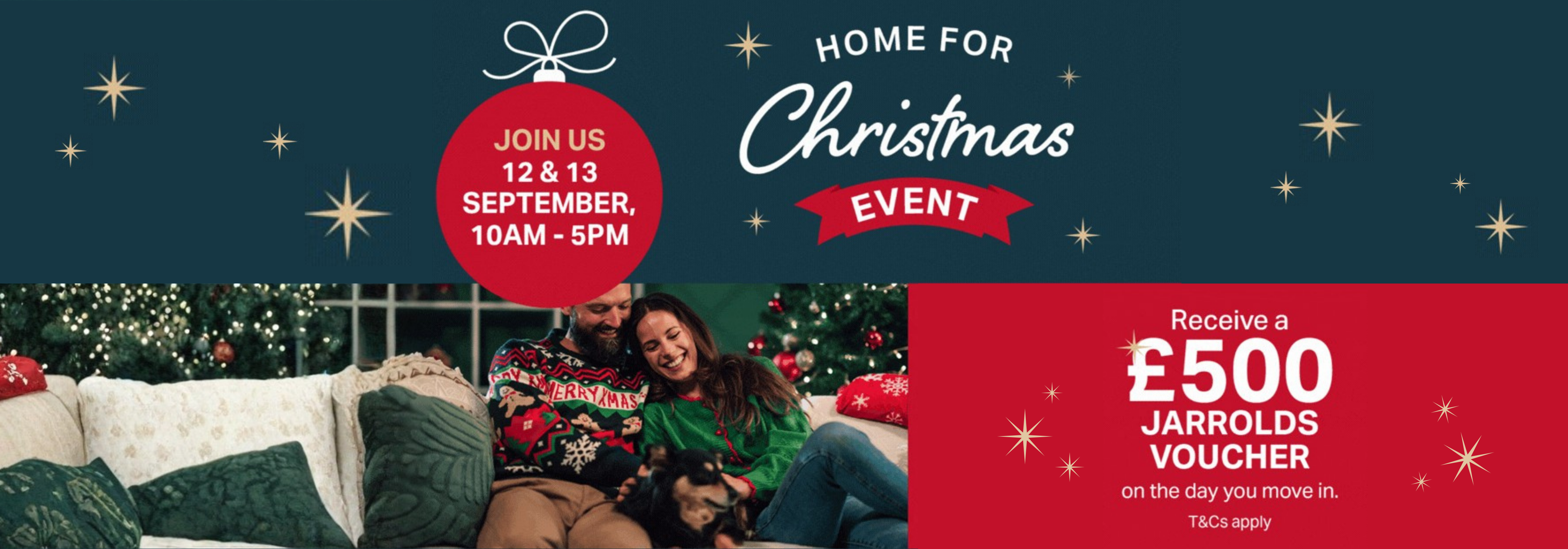 Home for Christmas Event – Receive a £500 Jarrolds voucher
