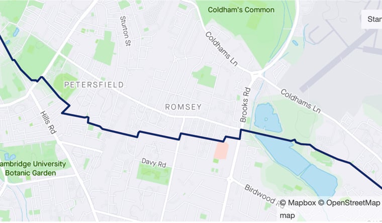 Image of Cherry Hinton railway station to City centre(2)