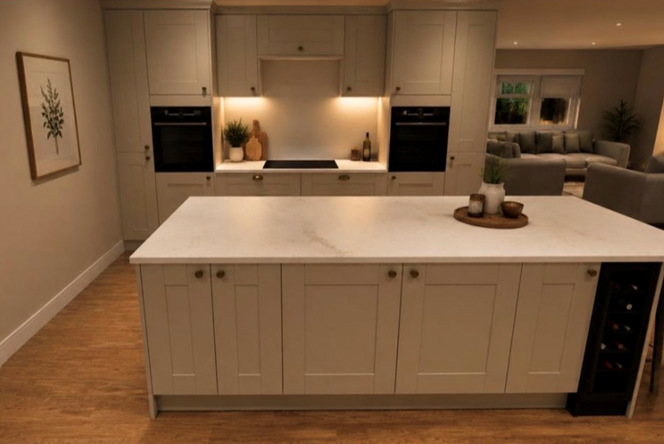Image of CGI kitchen and living room shots - osewood & Whispering Pines